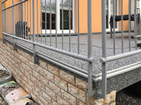 Der sanierte Balkon nach der Fertigstellung